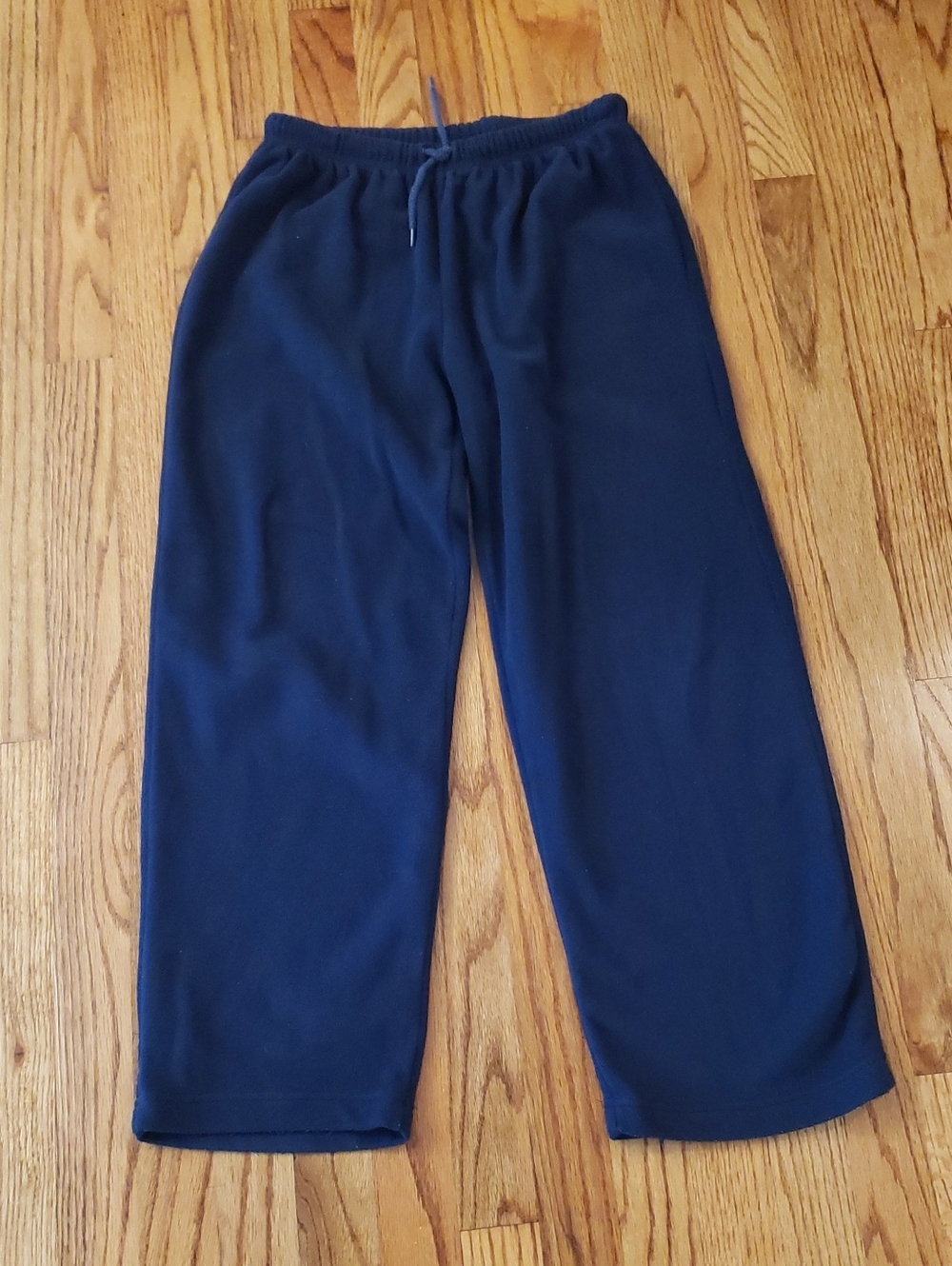 Navy Blue Fleece Sweatpants/Lounge-wear By Fitness Gear Size: L